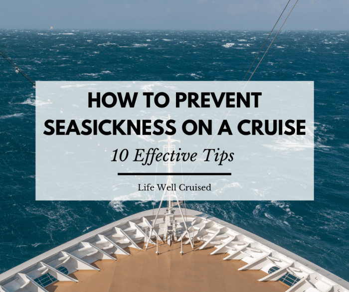 How to handle seasickness on your first cruise